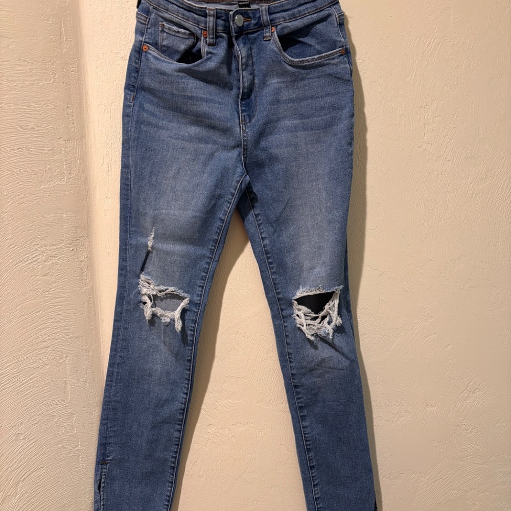 BLANKNYC The Lexington Jeans | Size 27 | Distressed Skinny Raw Hem